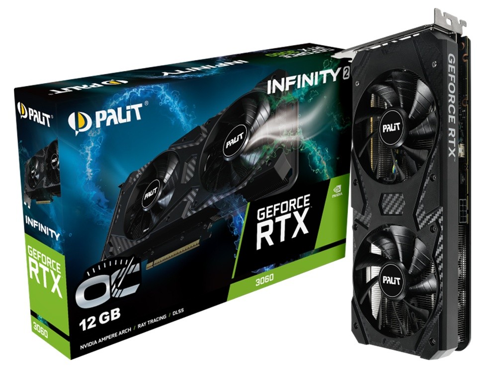 Palit GeForce RTX 3060 Infinity 2 OC 12GB GDDR6 Graphics Card