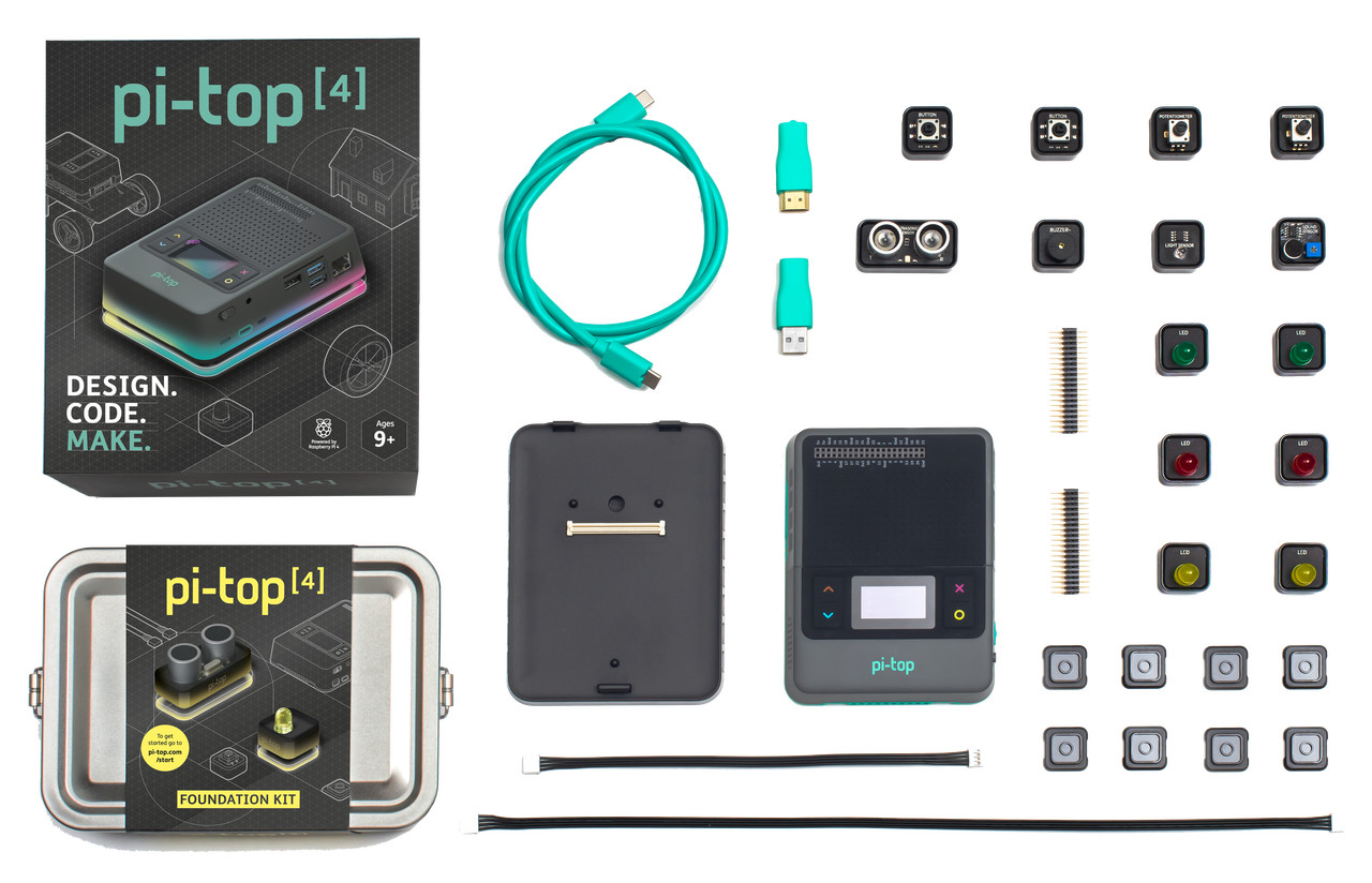 pi-top [4] & Foundation Kit includes Raspberry pi 4B - in stock now!
