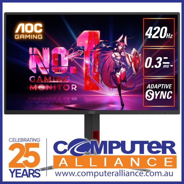 24.5" AOC 25G4K FHD 420Hz IPS Gaming Monitor