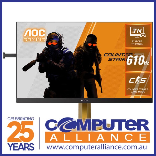 24.1" AOC AGON CS24A/P FHD 610Hz TN Gaming Monitor CS2 Limited Edition