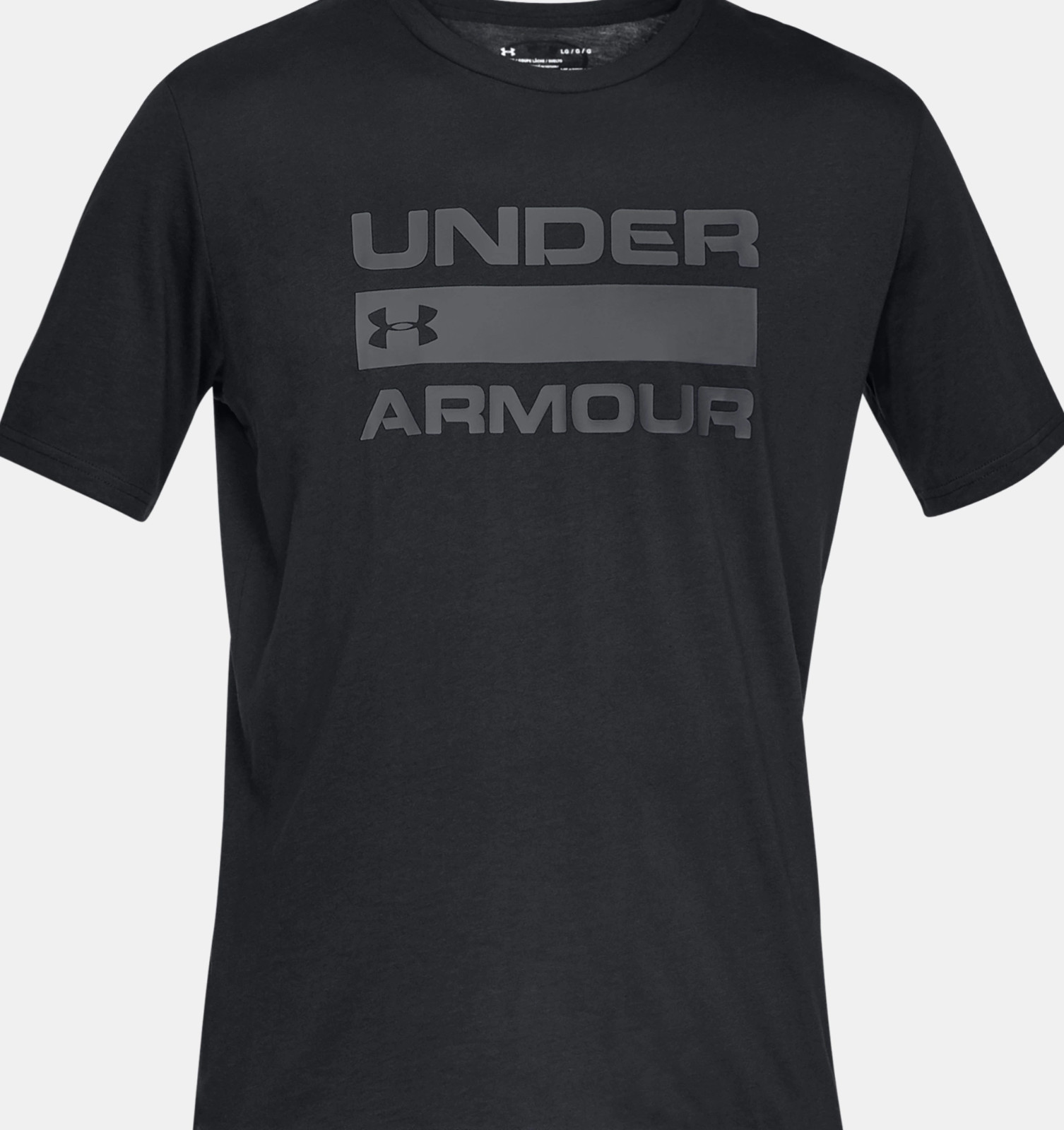 Under Armour Men's UA Team Issue Wordmark Short Sleeve Crew Neck T Shirt Black
