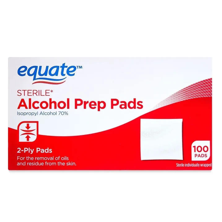 Sterile Alcohol Prep Pads, 100 Ct
