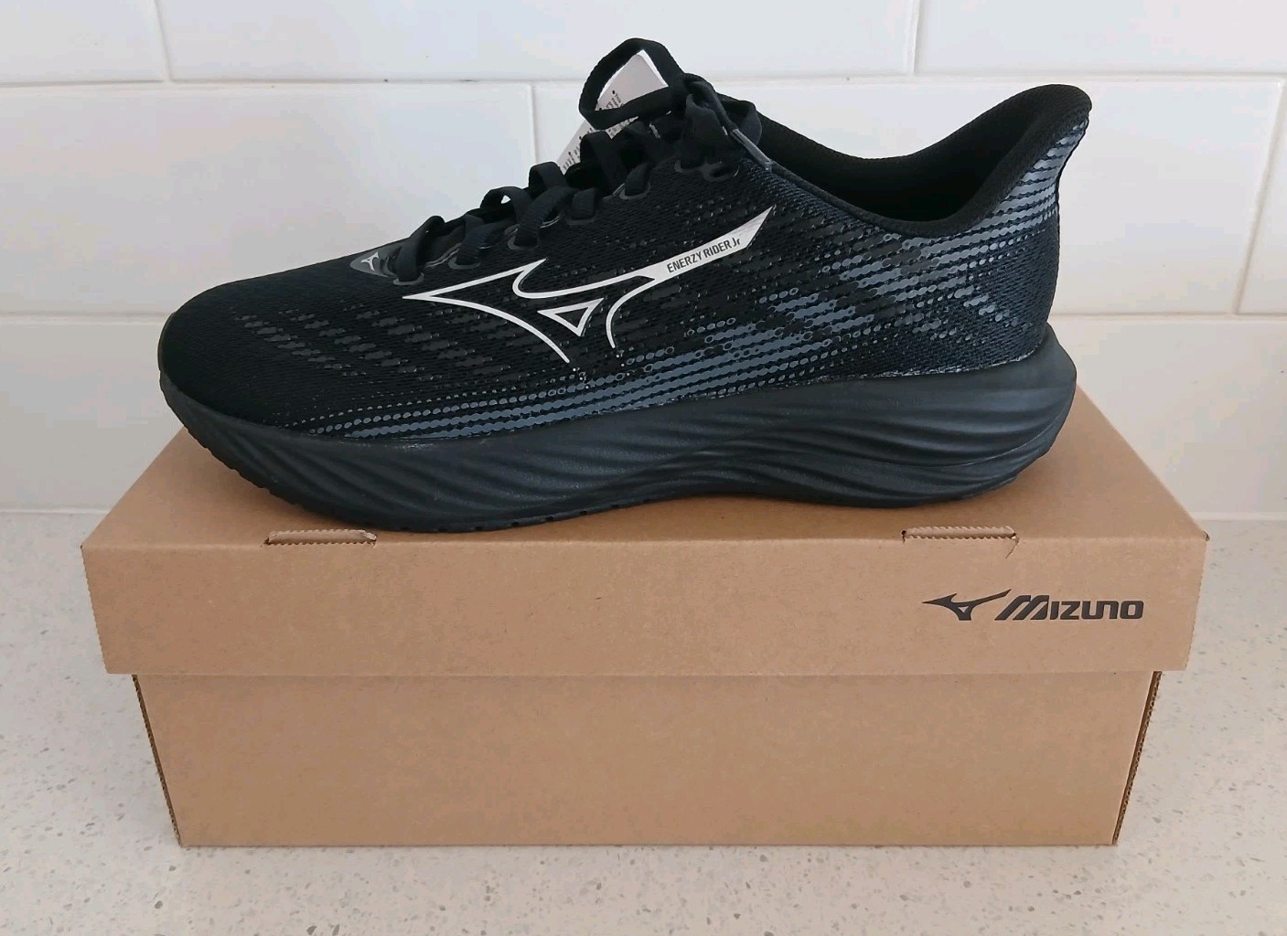 Mizuno Enerzy Rider Jr Unisex Kids Running Shoes  US 7 EU 39
