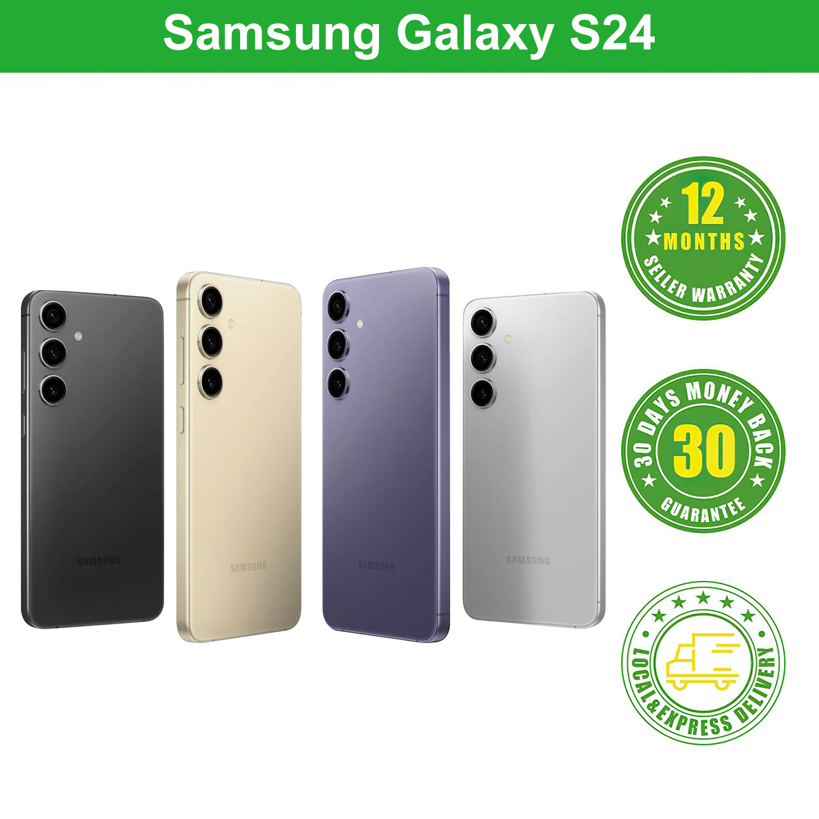 New Samsung Galaxy S24 128GB/256/512GB 5G Unlocked Mobile Free AU Post Express