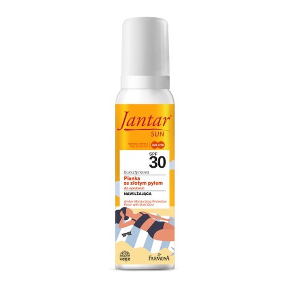 Jantar Sun Amber Hydrating Protective Foam Gold Dust SPF30 150ml Sensitive