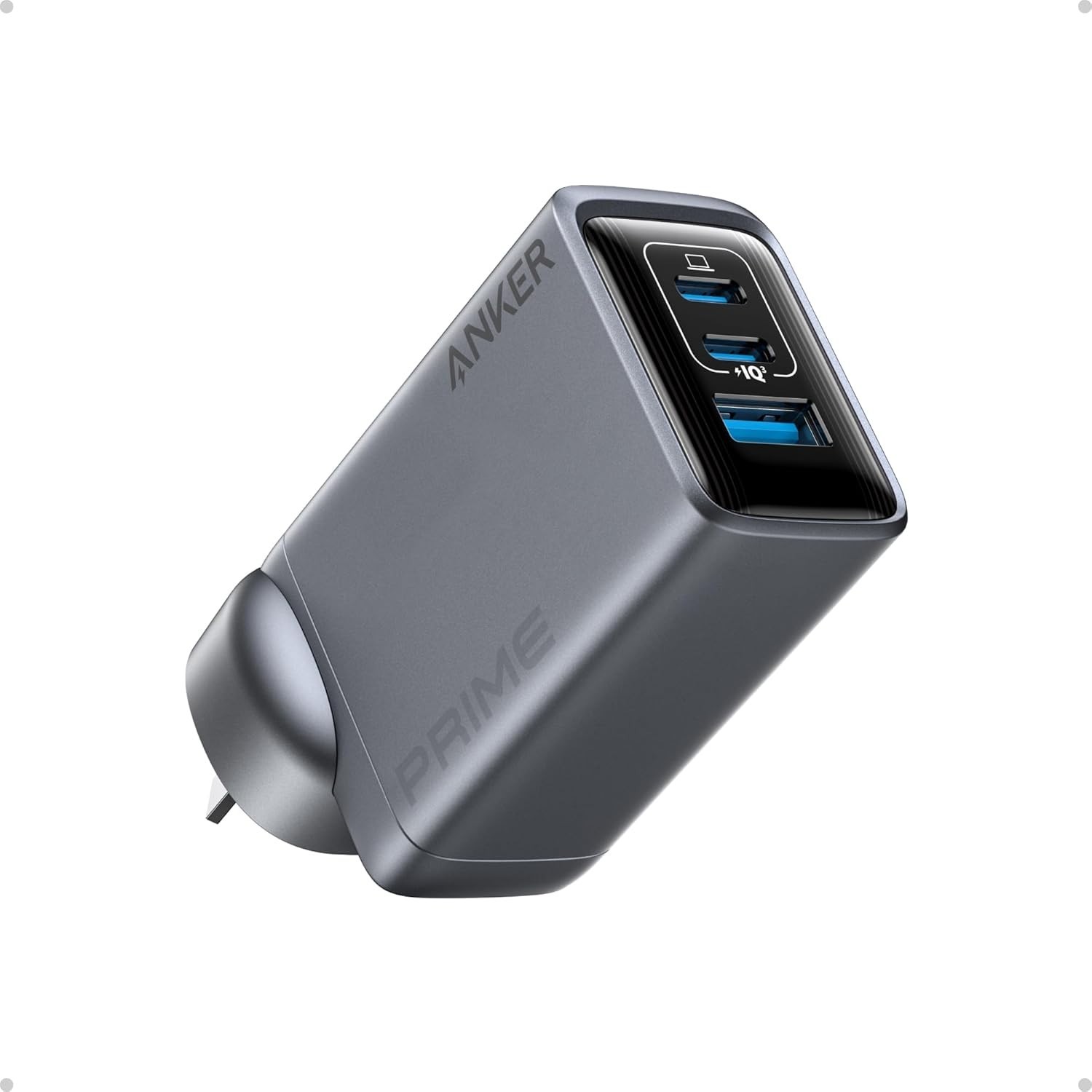Anker Prime USB C Charger, 100W USB C Fast Charger, 3 Ports GaN Compact Anker Wa