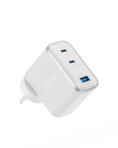 Anker Nano Charger, Ultra-Fast 70W Output 3-Port USB C Charger Block, Fast Charg