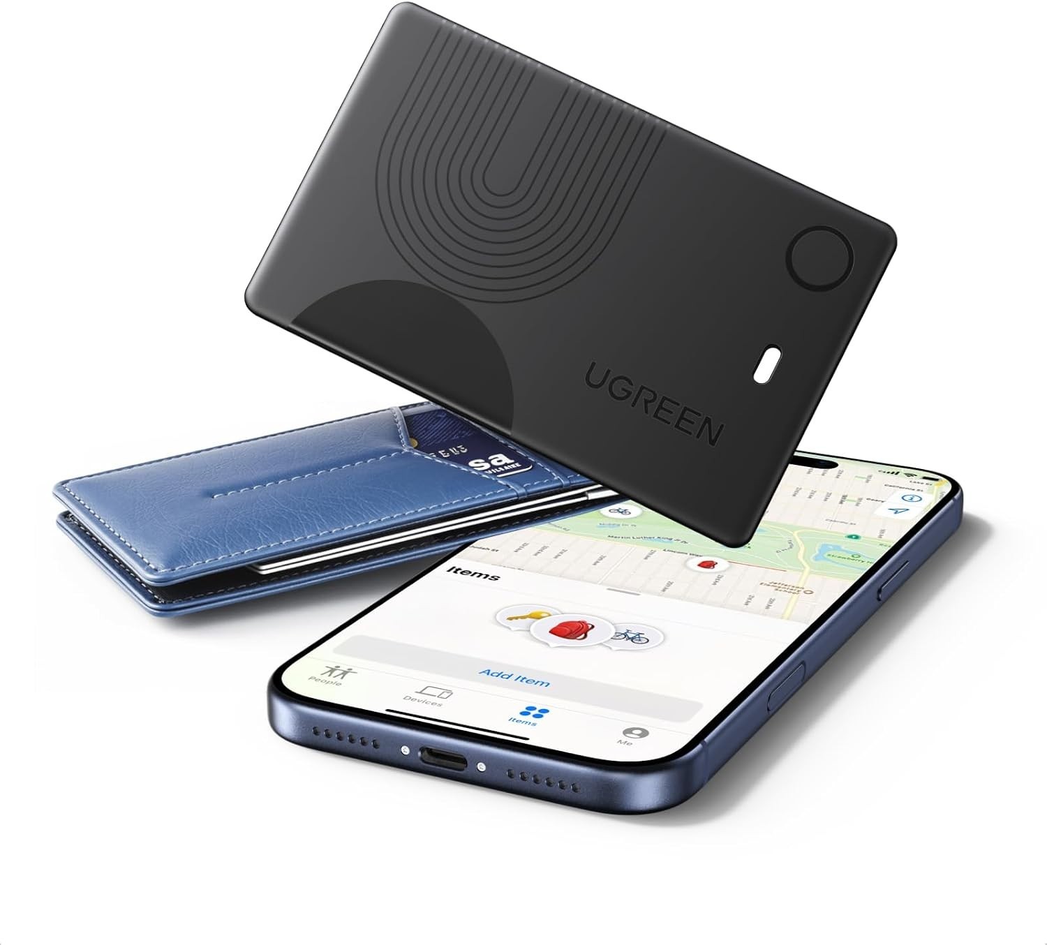 UGREEN 2 Pack FineTrack Slim Wallet Tracker Card iOS Only