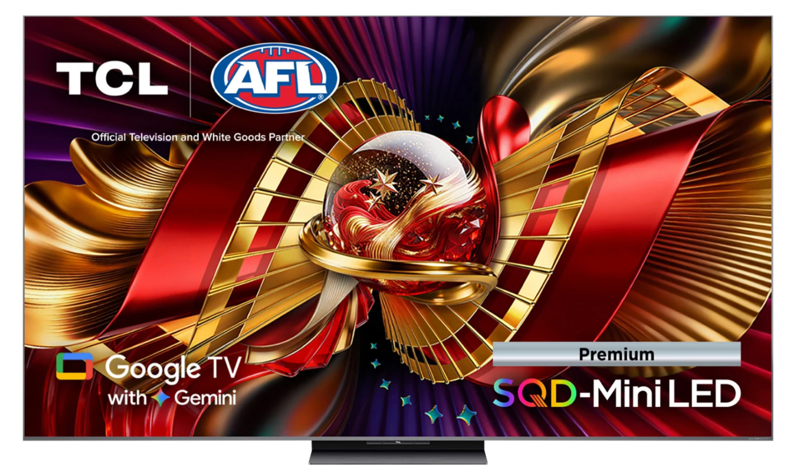 TCL 65C8L 65" 4K SQD Mini LED 144Hz 288Hz 5000 Nits B&O Google Gemini AI TV 2026