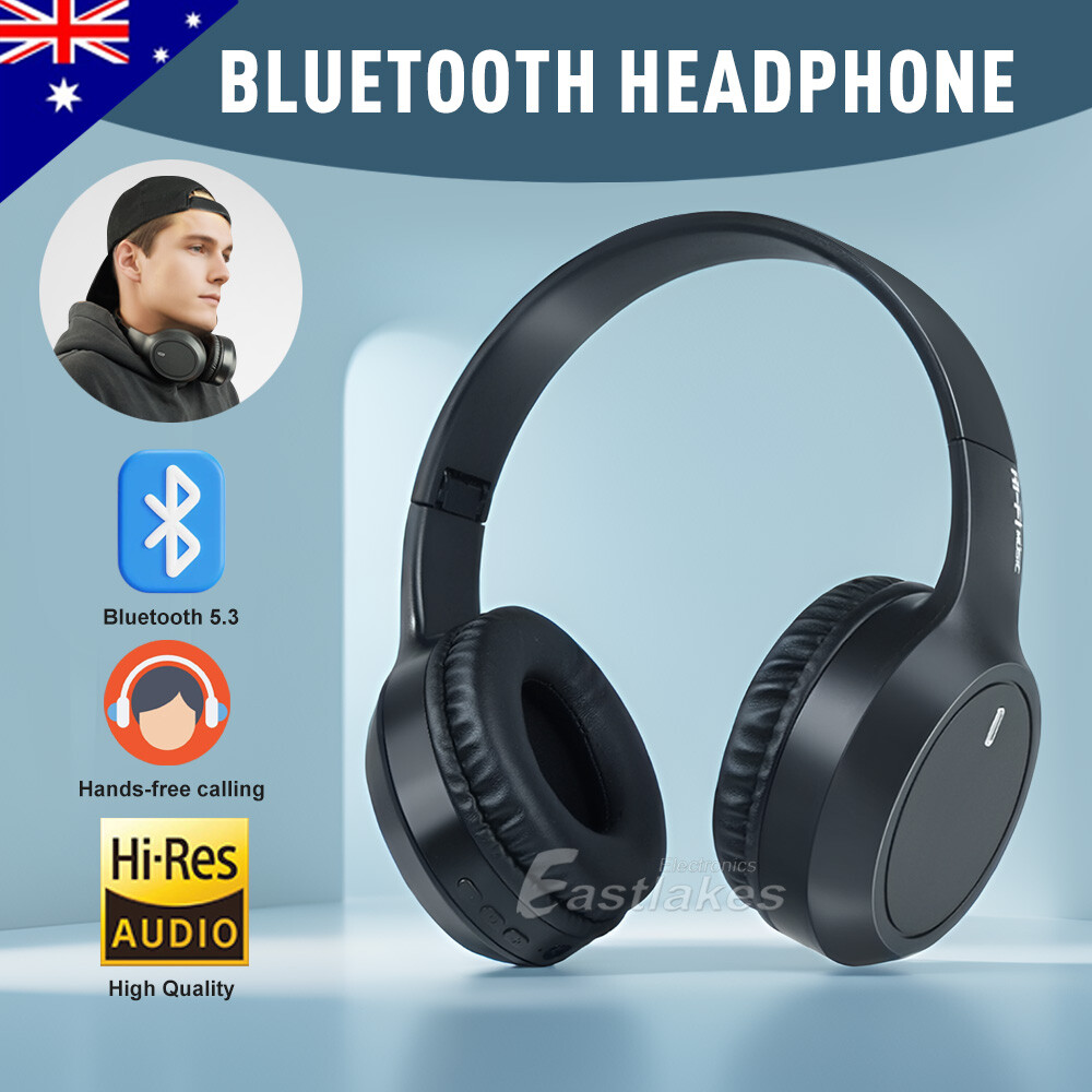 Wireless Headphones Bluetooth 5.3 Earphones Headset Rechargeable with Mic