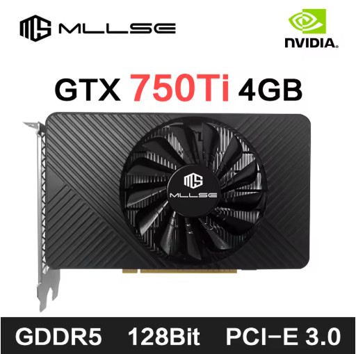 MLLSE GTX 750 Ti 4GB GDDR5 128Bit PCIe 3.0 Graphics Card GPU DVI VGA