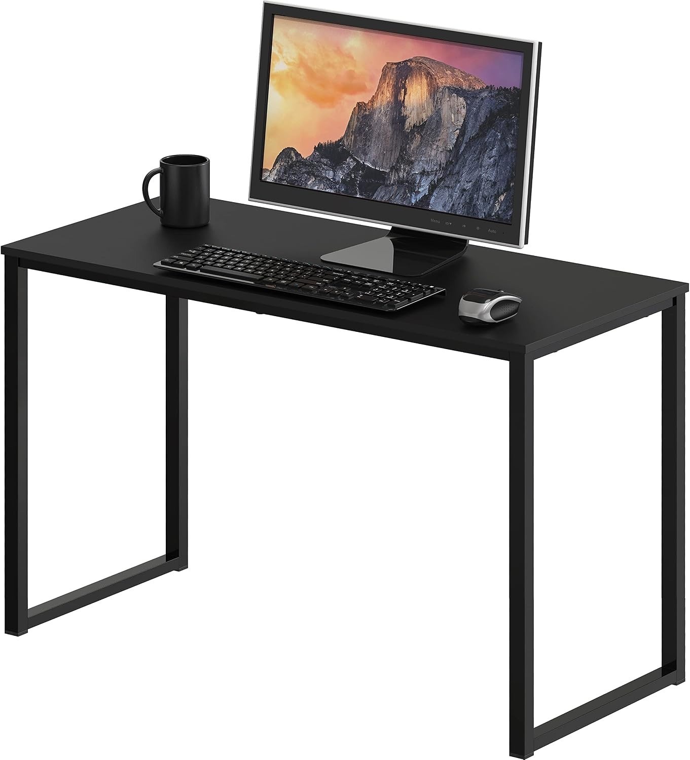 SHW 81 x 40 cm Computer Desk, Home Office Small Desk, Black