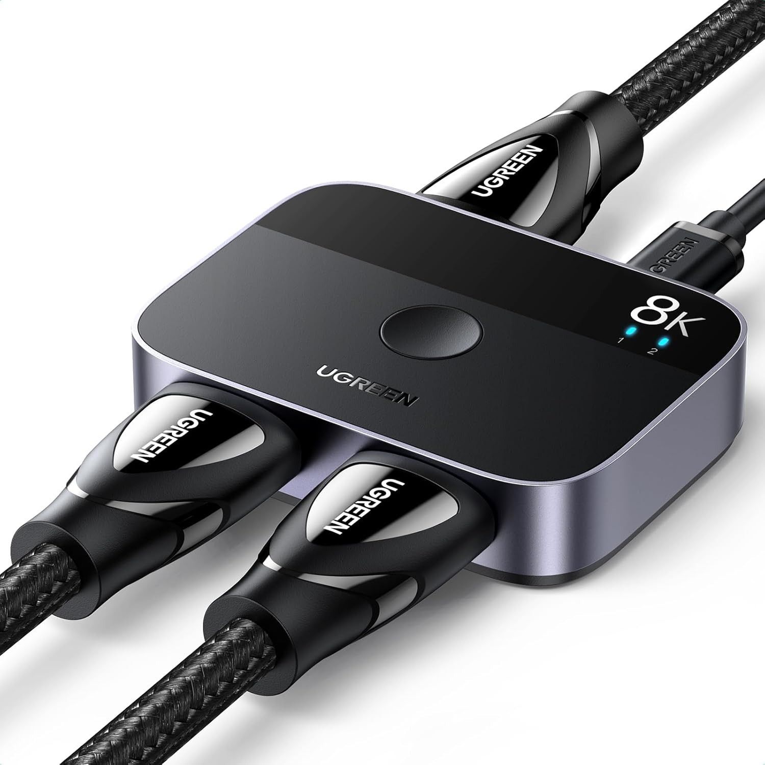 8K@60 Hz HDMI 2.1 Switch, 2-in-1-out, 4K@120 Hz, 48 Gbps | 3D, CEC, HDR, Dolby A