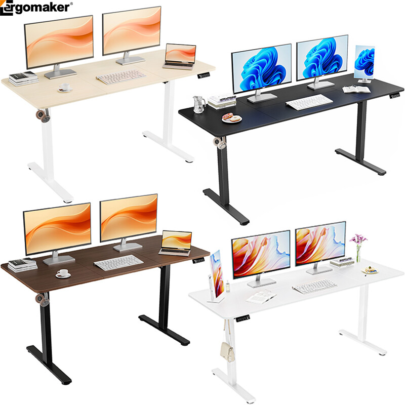 Ergomaker Electric Standing Desk Height Adjustable for Home Office Gaming Desk